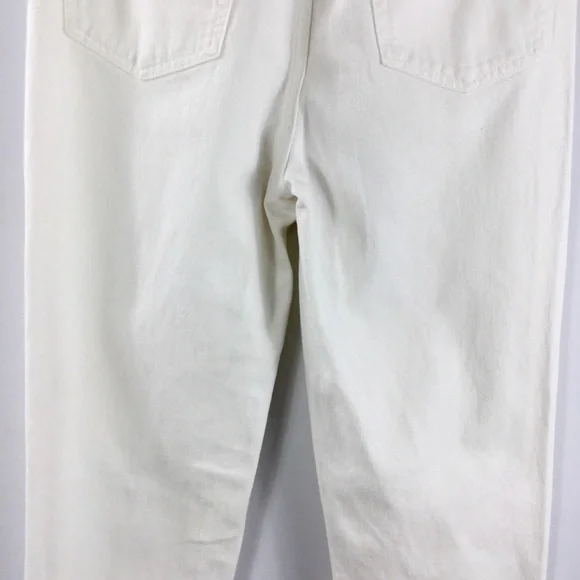 Bdg Urban Outfitters White Destroyed Mom Jeans Size 27 - Picture 10 of 11